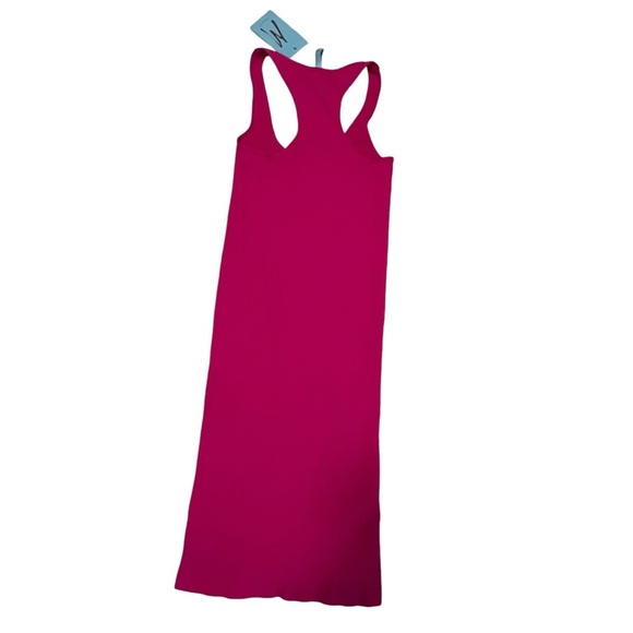 NWT Marciano Ribbed Knit Tank Bodycon Dress in hot pink M/L fairy girlie 90s - Picture 3 of 14